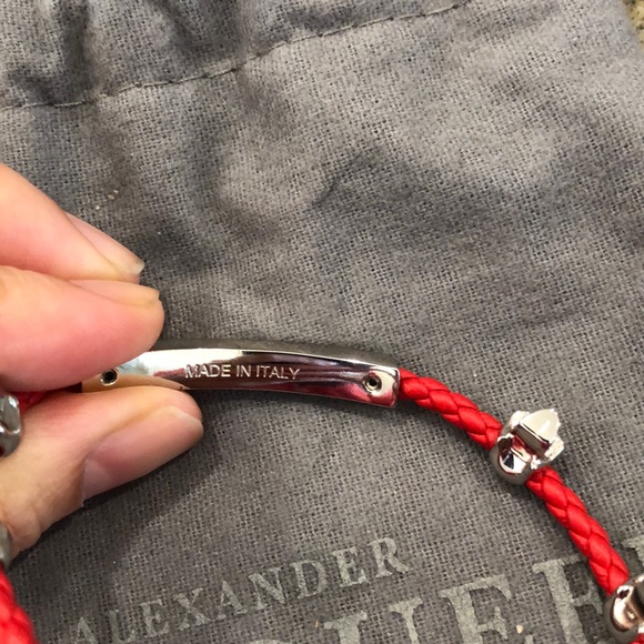 New authentic Alexander McQueen red bracelet - Picture 6 of 7